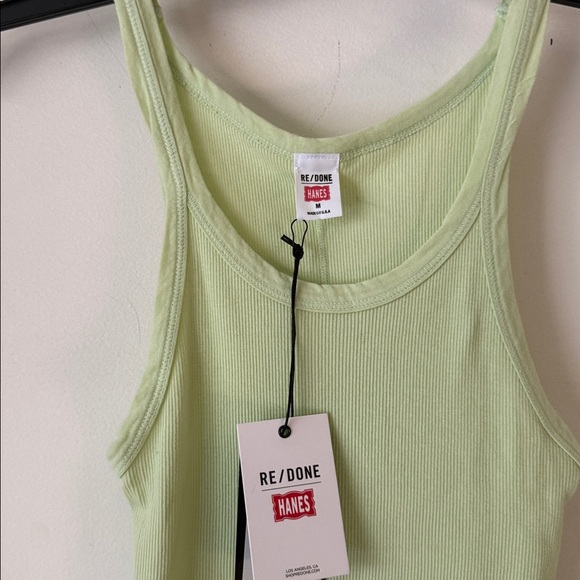 RE/DONE 🔥 Ribbed Cotton Tank Top in pistachio - Picture 3 of 8